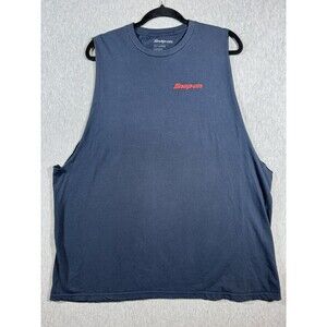 Snap-on "Rolling Thunder" Race Car Sleeveless T-Shirt Men's 2X-Large Navy Blue